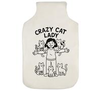 Azeeda 'Crazy Cat Lady Feline Friends' Hot Water Bottle Cover (HW00042485)