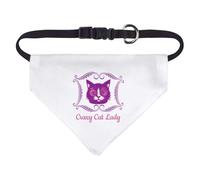 Azeeda 'Crazy Cat Lady Motif' Pet Bandana - White, S (PD00082987)