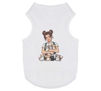 Azeeda 'Crazy Cat Lady' Pet Dog/Cat T-Shirt, S (PT00181201)