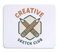 Azeeda 'Creative Sketch Club Artist Art Lover Design' Mouse Mat/Desk Pad (MO00040602)