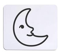 Azeeda 'Crescent Moon Line Art' Mouse Mat/Desk Pad (MO00046988)