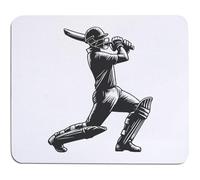 Azeeda 'Cricket Batsman' Mouse Mat/Desk Pad (MO00041004)