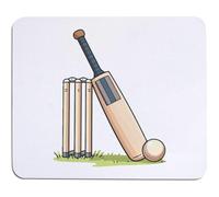 Azeeda 'Cricket Equipment' Mouse Mat/Desk Pad (MO00045362)