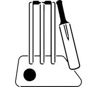Azeeda 'Cricket Pitch Essentials' Reusable Stencil - Durable Decorative Template for Painting and Spraying on Walls, Tiles, Wood, Fabric & Craft Projects - XXL (A2) (WS00079630)