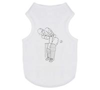 Azeeda 'Cricket Player' Pet Dog/Cat T-Shirt, M (PT00171506)