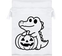 Azeeda 'Crocodile Carving Pumpkin' Satin Gift Bag - 18cm (SB00165365)