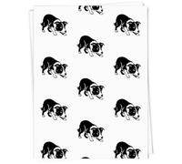 Azeeda 'Crouching Border Collie' Gift Wrap Paper (GI00111275)