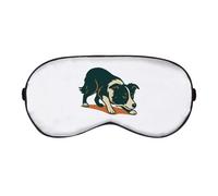 Azeeda 'Crouching Border Collie' Sleep/Travel Eye Mask (EY00031215)