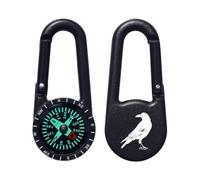 Azeeda 'Crow Silhouette Illustration' Compass Keyring (KC00042974)