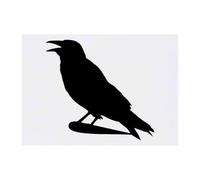 Azeeda 'Crow Silhouette Illustration' Temporary Tattoo - Water Resistant, Skin-Safe, Non-Toxic Transfer (TO00095565)