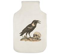 Azeeda 'Crow with Human Skull' Hot Water Bottle Cover (HW00043690)