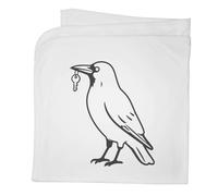 Azeeda 'Crow with Key' Cotton Baby Blanket/Shawl (BY00050434)