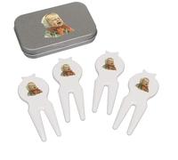 Azeeda 'Crying Baby' Golf Divot Tool/Repair Fork Gift Set (GO00072187)