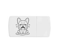 Azeeda 'Crying French Bulldog' Pill Box with Splitter (PI00045617)