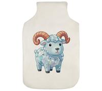 Azeeda 'Crystal Ram' Hot Water Bottle Cover (HW00048788)