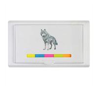Azeeda 'Crystal Wolf' Sticky Note Ruler Pad (ST00046090)