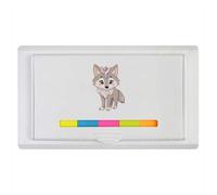 Azeeda 'Crystal Wolf' Sticky Note Ruler Pad (ST00046095)
