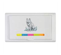 Azeeda 'Crystal Wolf' Sticky Note Ruler Pad (ST00046096)