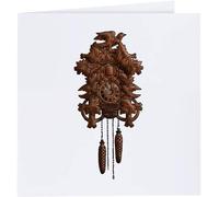 Azeeda 'Cuckoo Clock' Blank Greeting Card (GC00041928)
