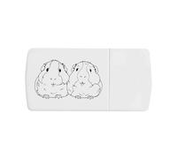 Azeeda 'Cuddling Guinea Pigs' Pill Box with Tablet Splitter (PI00035530)