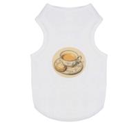 Azeeda 'Cup of Tea with a Custard Cream Biscuit' Pet Dog/Cat T-Shirt, XS (PT00145212)