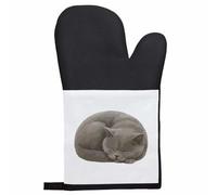 Azeeda 'Curled Up Sleeping British Shorthair Cat' Oven Glove/Mitt (OG00060623)