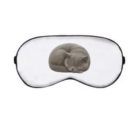 Azeeda 'Curled Up Sleeping British Shorthair Cat' Sleep/Travel Eye Mask (EY00032545)