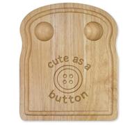 Azeeda 'Cute as a Button' Wooden Breakfast Board (WB00093310)