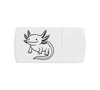 Azeeda 'Cute Axolotl' Pill Box with Tablet Splitter (PI00037467)