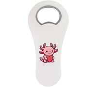 Azeeda 'Cute Axolotl with Heart' Magnetic Bottle Opener (BO00108863)