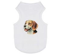 Azeeda 'Cute Beagle Portrait' Pet Dog/Cat T-Shirt, M (PT00175442)