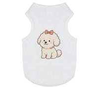 Azeeda 'Cute Bichon Frise Dog' Pet Dog/Cat T-Shirt, M (PT00164250)