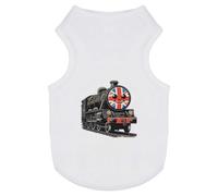 Azeeda 'Cute Black Steam Train' Pet Dog/Cat T-Shirt, L (PT00161951)