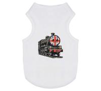 Azeeda 'Cute Black Steam Train' Pet Dog/Cat T-Shirt, XS (PT00161948)
