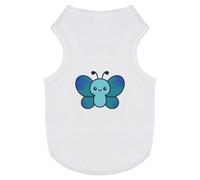 Azeeda 'Cute Blue Butterfly ' Pet Dog/Cat T-Shirt, XS (PT00187616)