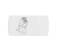 Azeeda 'Cute Book Reader Ghost' Pill Box with Splitter (PI00037723)