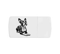 Azeeda 'Cute Boston Terrier' Pill Box with Tablet Splitter (PI00041783)