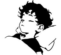 Azeeda 'Cute Boy Sleeping' Reusable Stencil - Durable Decorative Template for Painting and Spraying on Walls, Tiles, Wood, Fabric & Craft Projects - M (A5) (WS00063094)
