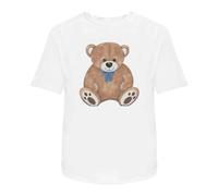 Azeeda 'Cute Brown Teddy Bear' Unisex T-Shirt - 100% Cotton, White, XXL (TA00299722)