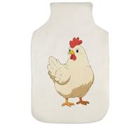 Azeeda 'Cute Cartoon Chicken' Hot Water Bottle Cover (HW00046969)