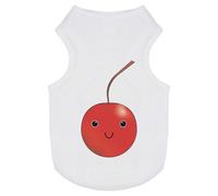 Azeeda 'Cute Cherry Face' Pet Dog/Cat T-Shirt, L (PT00107571)