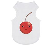 Azeeda 'Cute Cherry Face' Pet Dog/Cat T-Shirt, M (PT00107570)