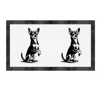 Azeeda 'Cute Chihuahua Sitting Up' Pet Feeding Mat (PM00036670)