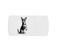 Azeeda 'Cute Chihuahua Sitting Up' Pill Box with Tablet Splitter (PI00041784)