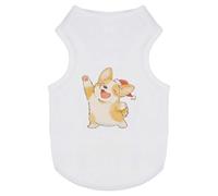 Azeeda 'Cute Christmas Corgi' Pet Dog/Cat T-Shirt, S (PT00173093)