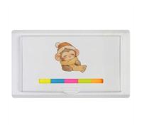 Azeeda 'Cute Christmas Monkey' Sticky Note Ruler Pad (ST00043485)