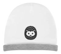 Azeeda 'Cute Curled-Up Hedgehog with Spikes' Kids Slouch Hat (KH00040762) White