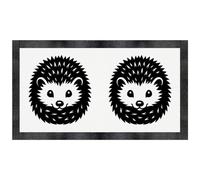 Azeeda 'Cute Curled-Up Hedgehog With Spikes' Pet Feeding Mat (PM00032536)