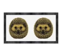 Azeeda 'Cute Curled-Up Hedgehog With Spikes' Pet Feeding Mat (PM00032537)