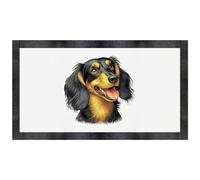 Azeeda 'Cute Dachshund' Pet Feeding Mat (PM00035150)